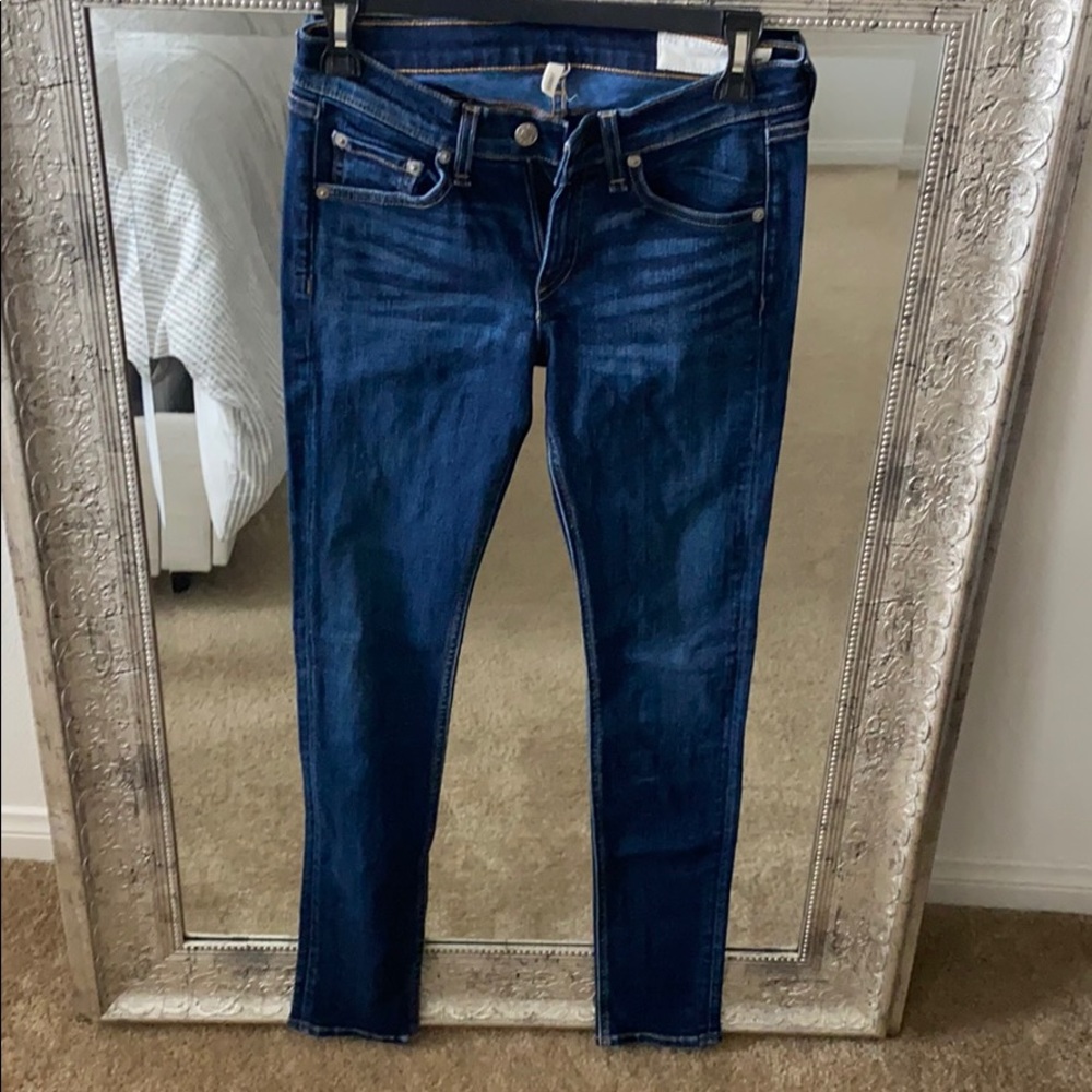 Rag and bone dark denim jeans